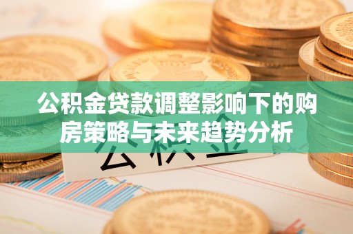 可靠公积金贷款调整影响下的购房策略与未来趋势分析