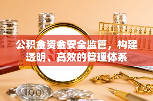 可靠公积金资金安全监管，构建透明、高效的管理体系