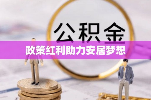 可靠政策红利助力安居梦想